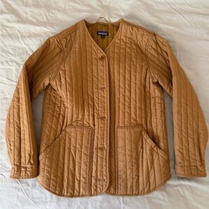 Patagonia Quilted Liner Jacket — Caramel Brown — size M